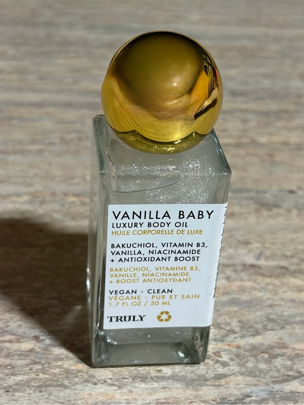 Truly Vanilla Baby Luxury Vegan Body Oil — with Gold Cap